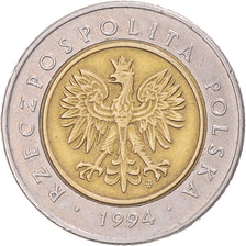 Münze, Polen, 5 Zlotych, 1994