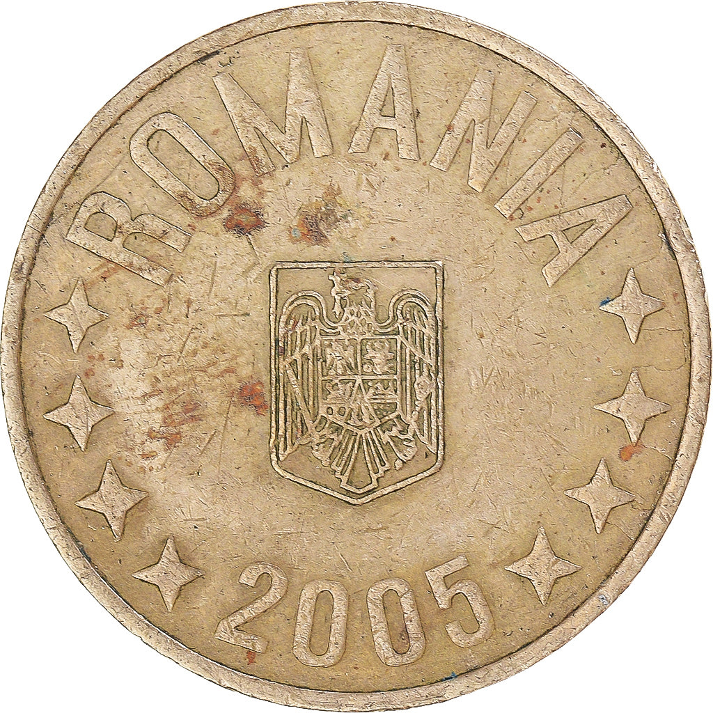Moneda, Rumanía, 50 Bani, 2005