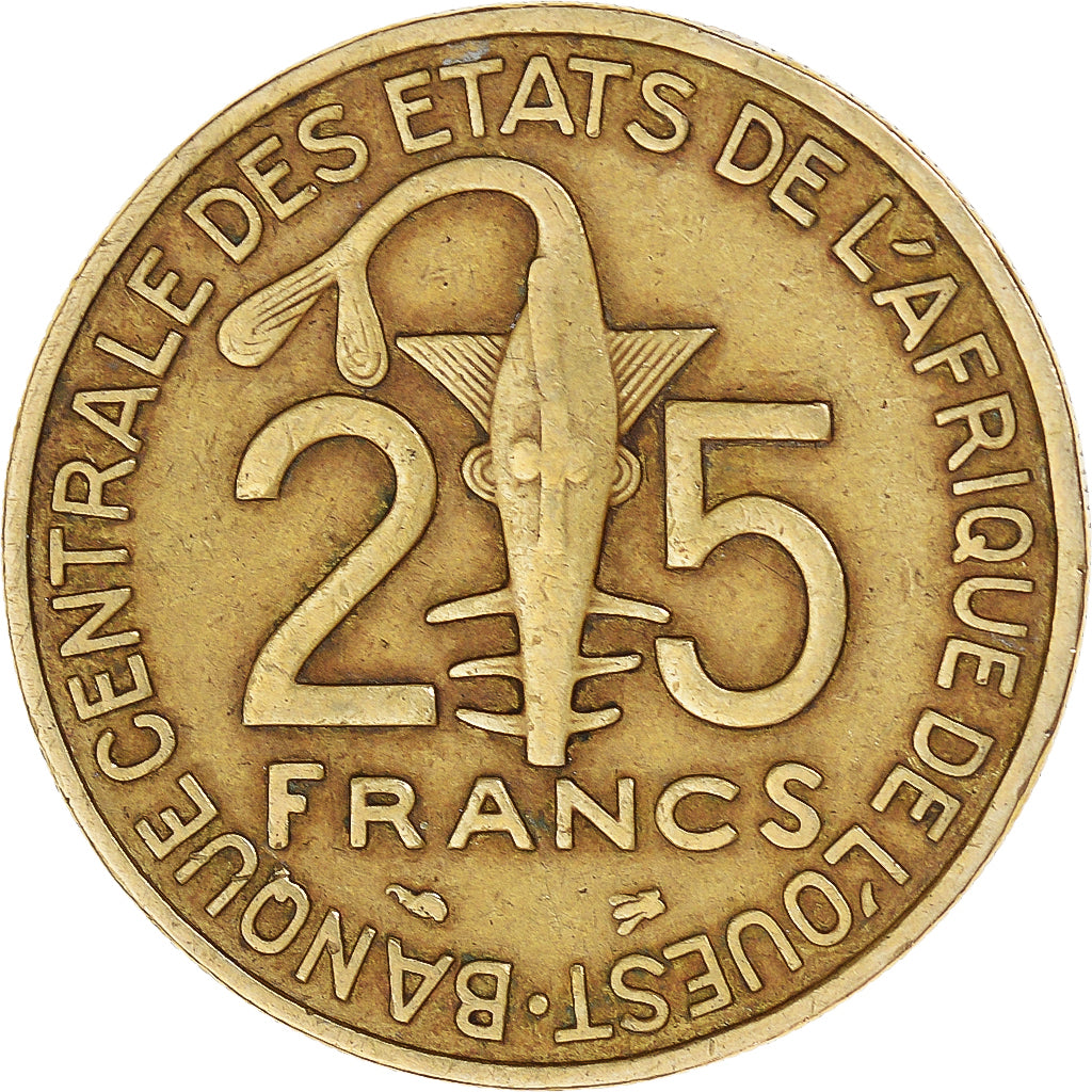 Moneda, Estados del África Occidental, 25 Francs, 1997
