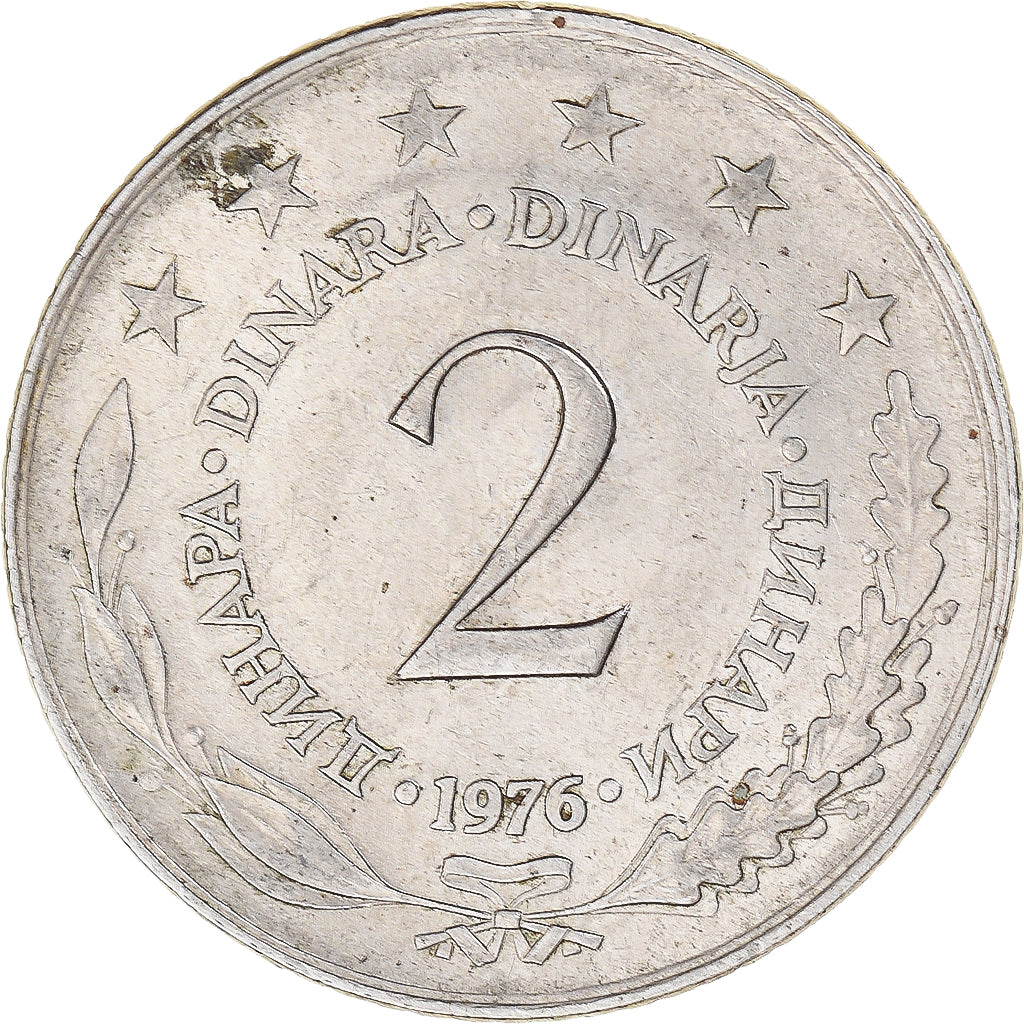 Moneta, Jugosławia, 2 Dinara, 1976
