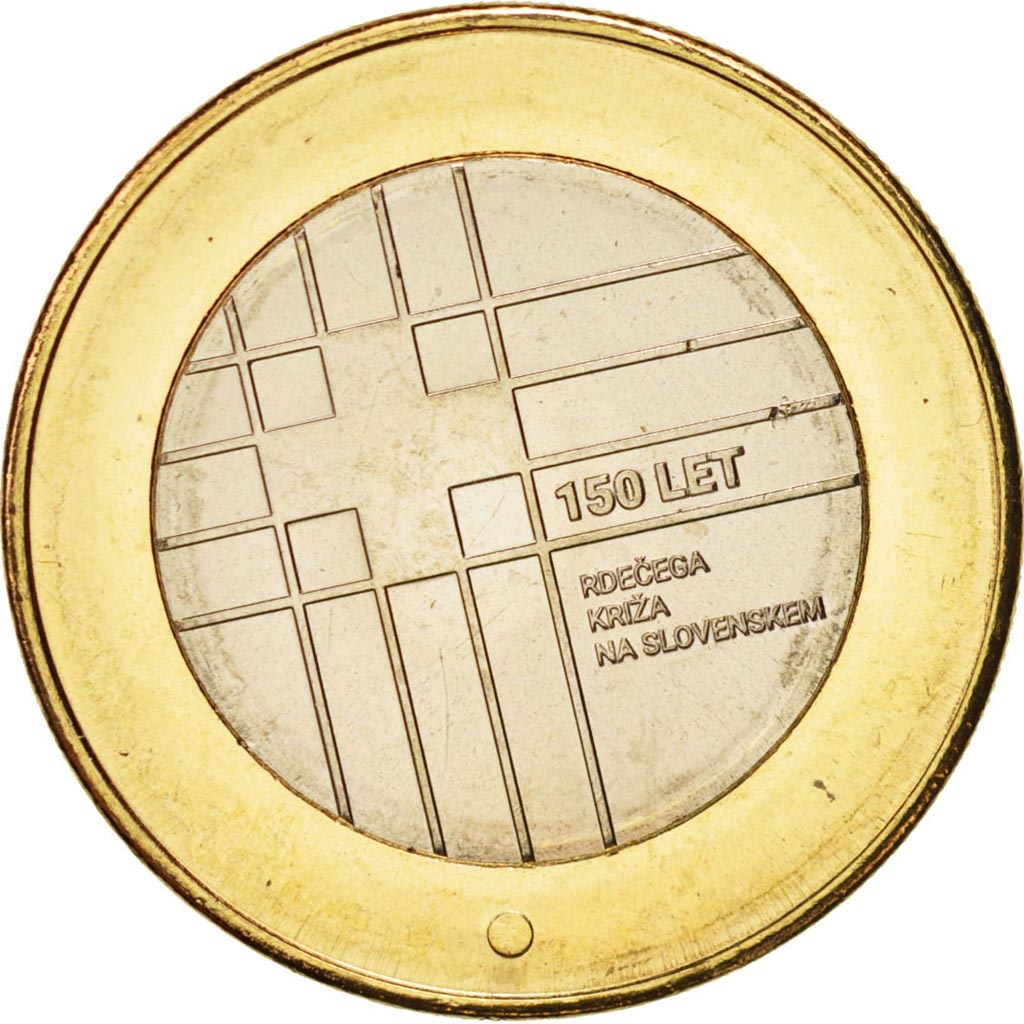 Slovenia, 3 Euro, 2016, MS(65-70), Bi-Metallic