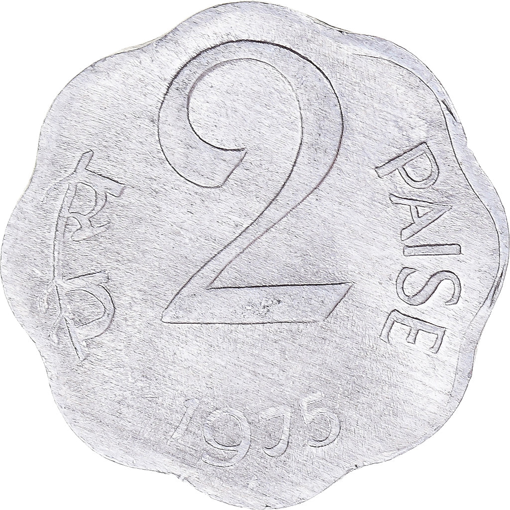 Münze, India, 2 Paise, 1975