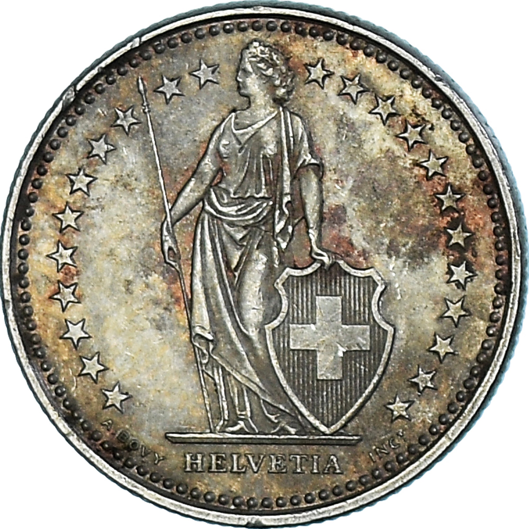 Moneda, Suiza, 1/2 Franc, 2019