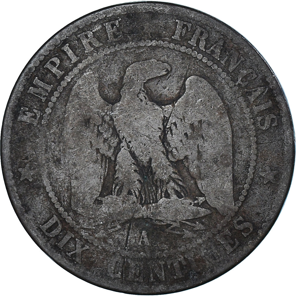 Monnaie, France, 10 Centimes, 1854
