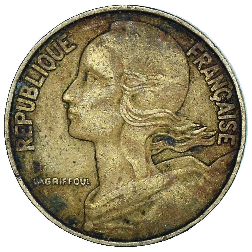 Moneta, Francja, 20 Centimes, 1962