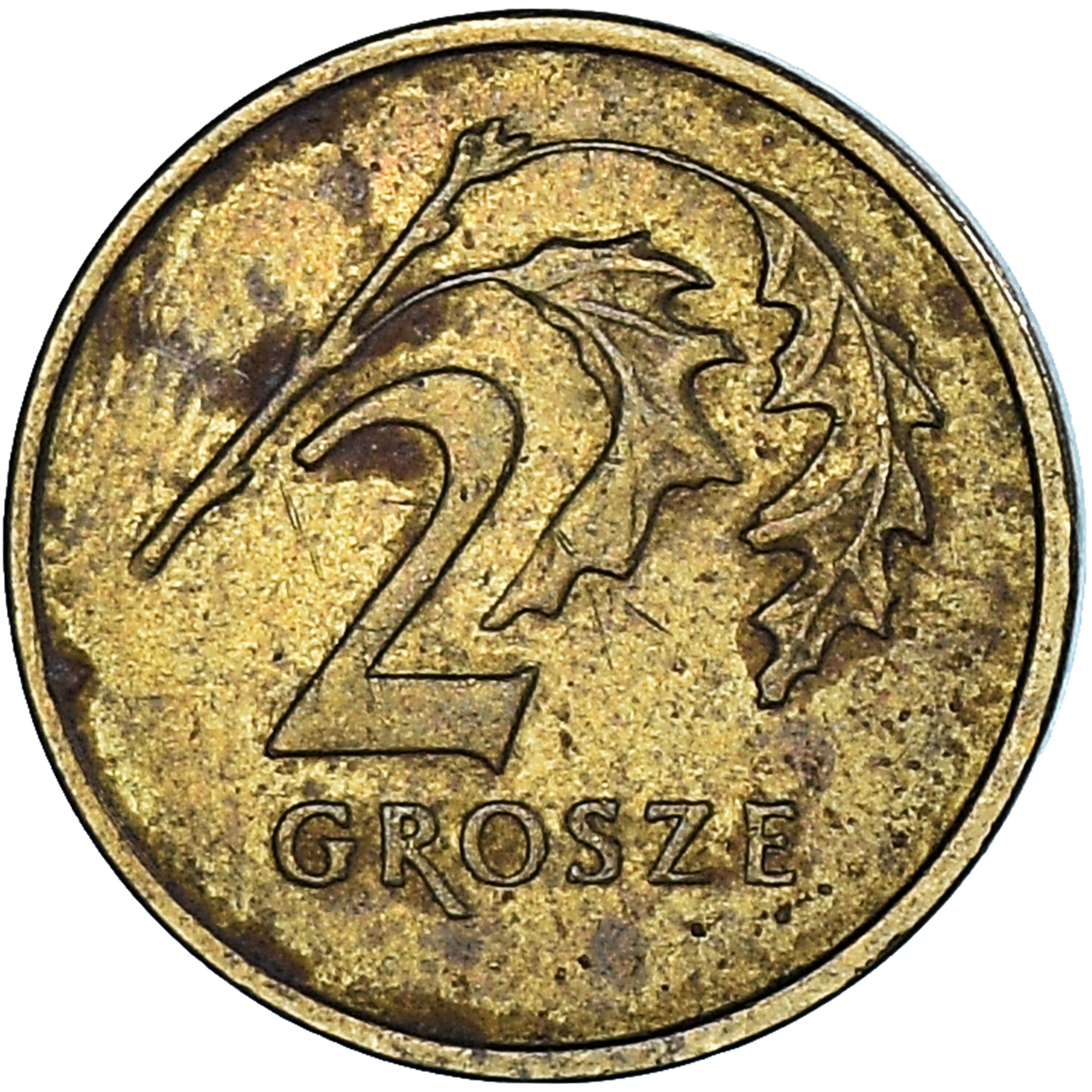 Moneta, Polonia, 2 Grosze, 2002