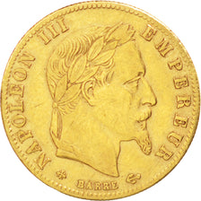 FRANCE, Napoléon III, 5 Francs, 1864, Paris, KM #803.1, EF(40-45), Gold, Gadoury