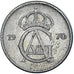 Monnaie, Suède, 25 Öre, 1970