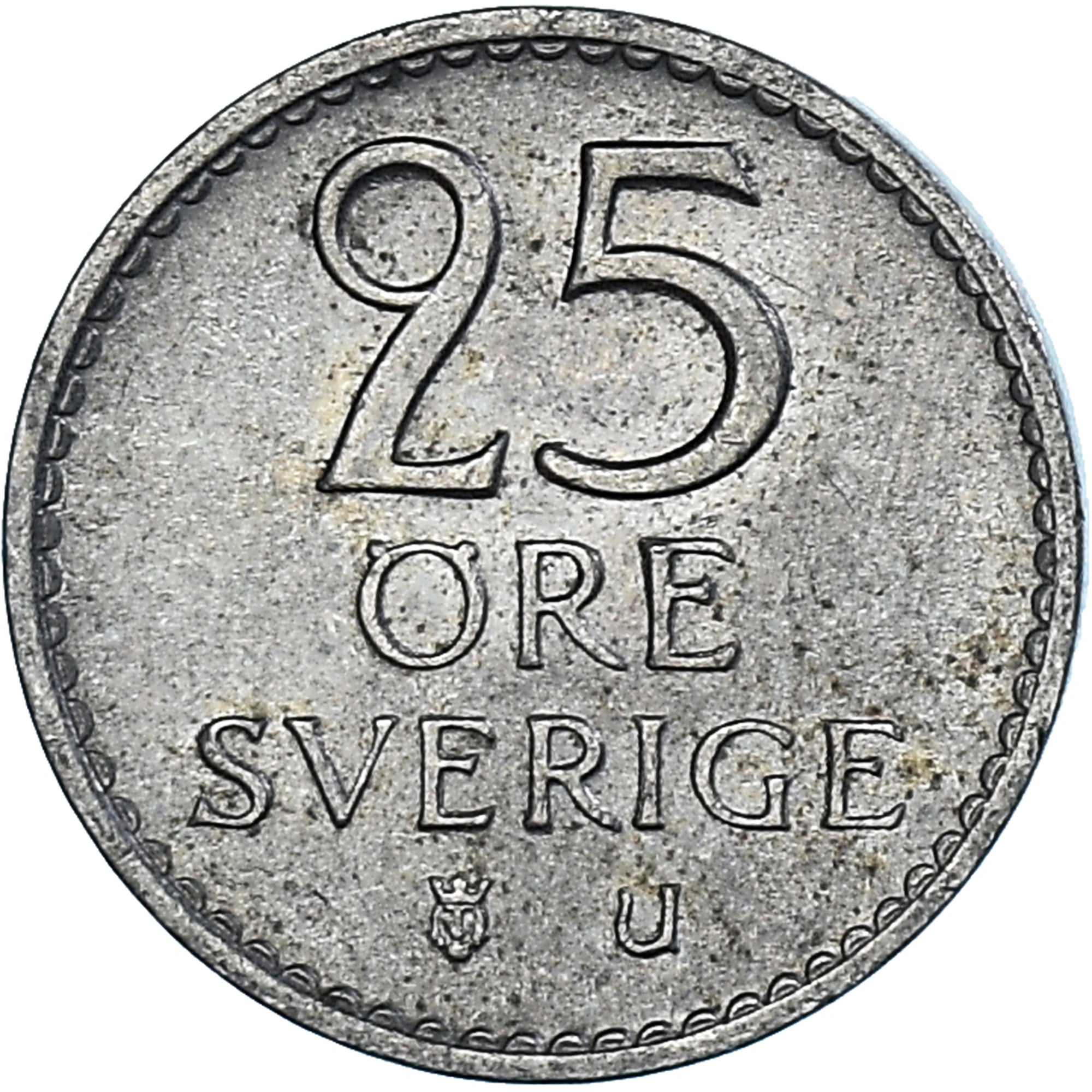 Moneta, Svezia, 25 Öre, 1970