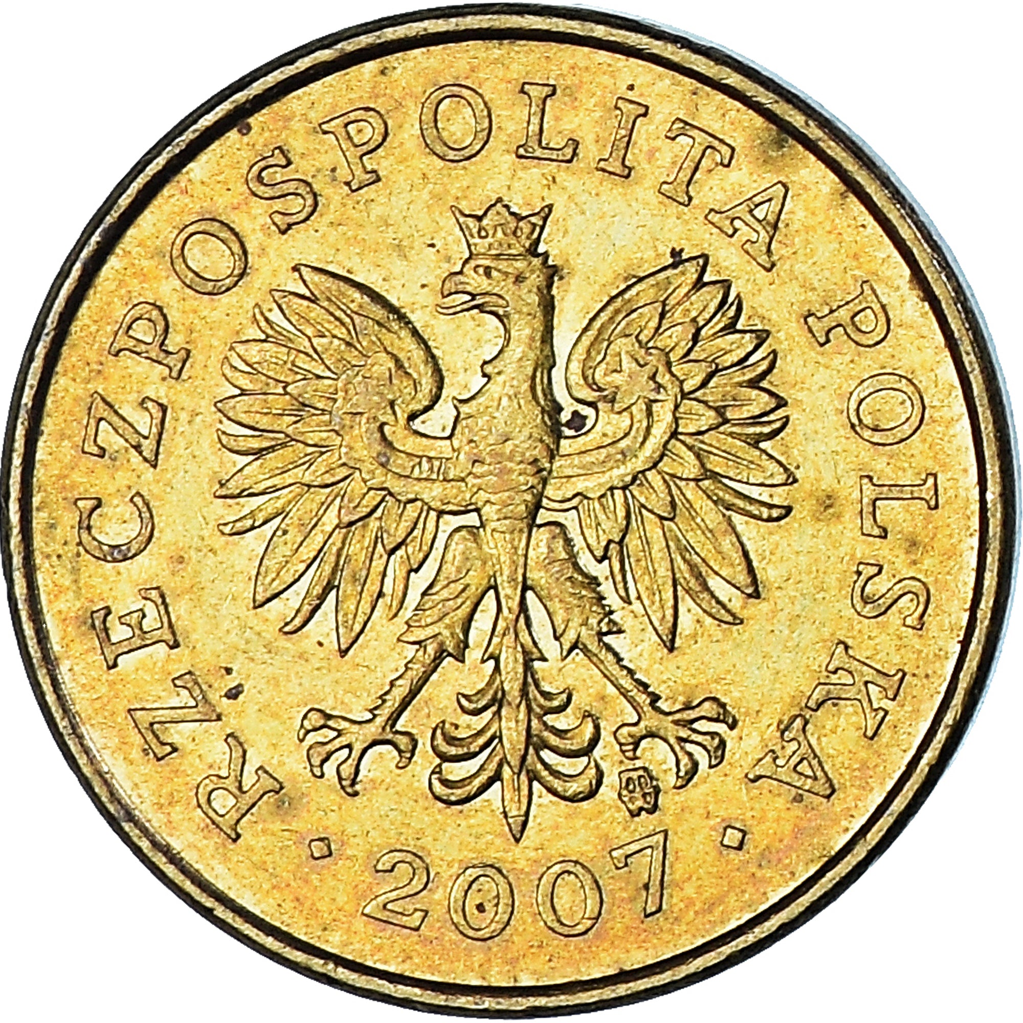Moneta, Polonia, 2 Grosze, 2007