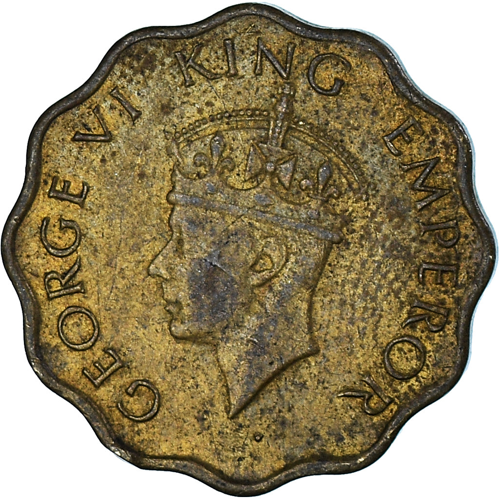 Coin, India, Anna, 1945