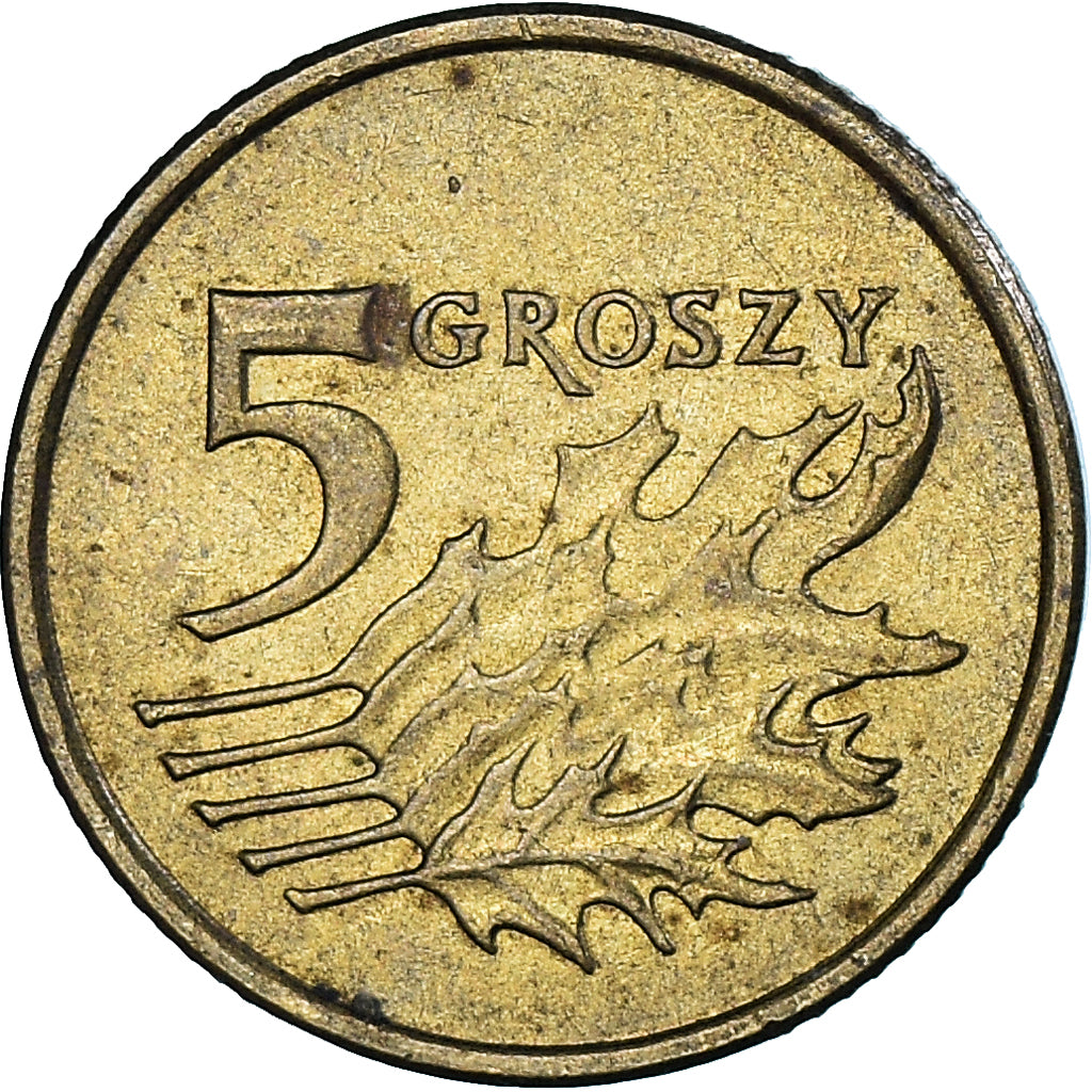 Moneta, Polonia, 5 Groszy, 2003