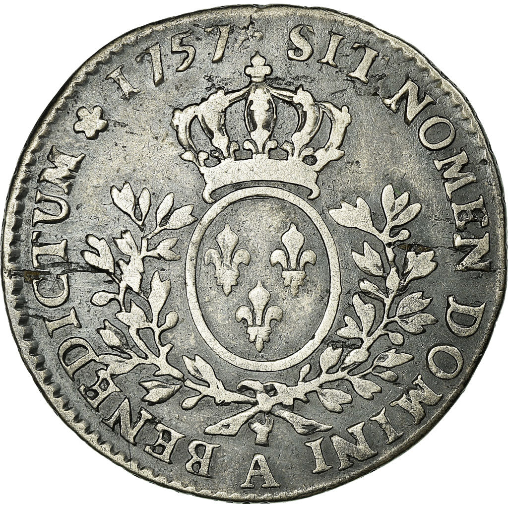Coin, France, Louis XV, 1/5 Écu au bandeau, 24 Sols, 1/5 ECU, 1757, Paris
