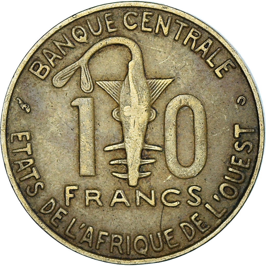 Münze, West African States, 10 Francs, 2000