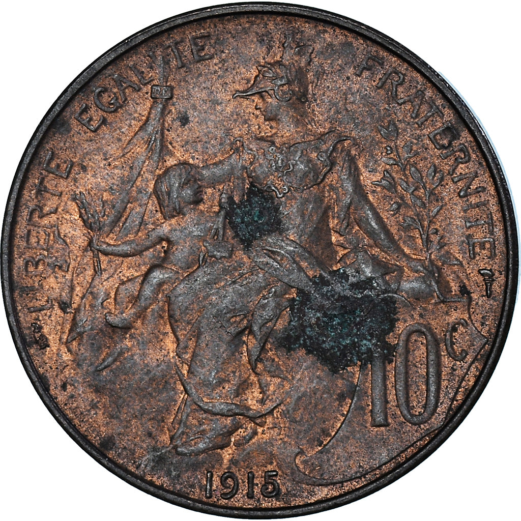 Münze, Frankreich, 10 Centimes, 1915