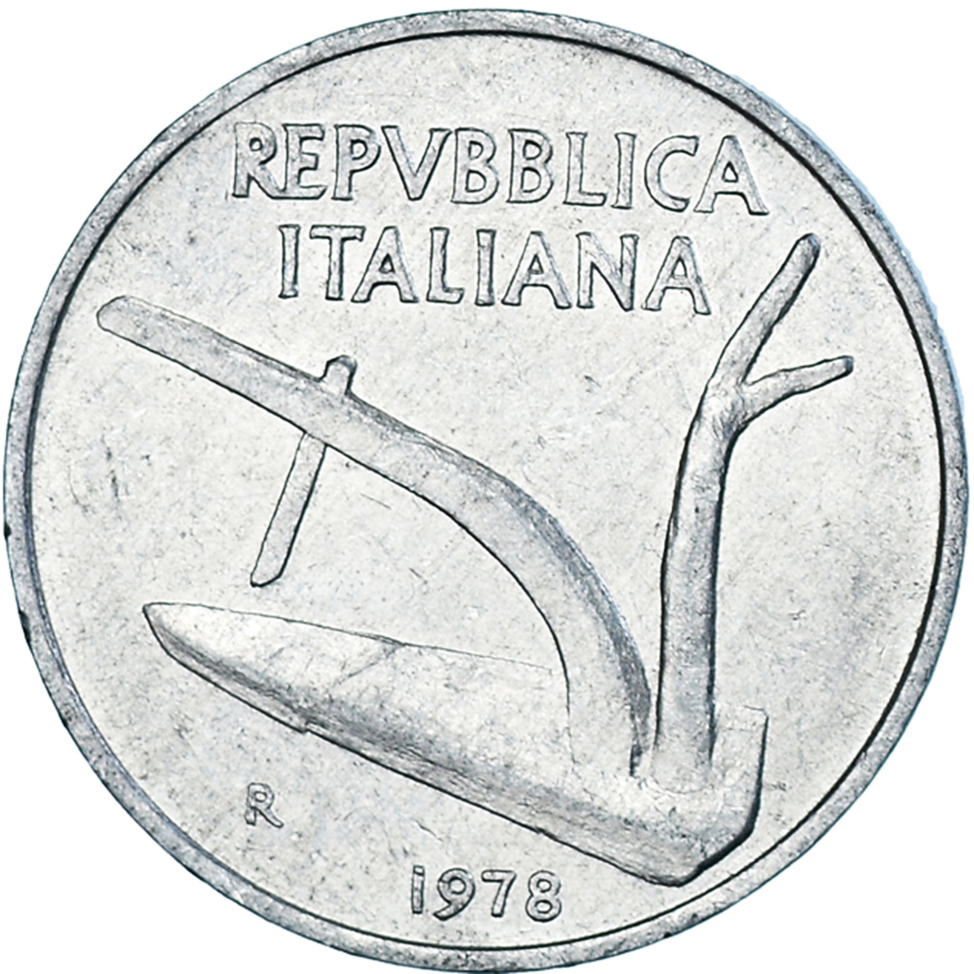 Moneda, Italia, 10 Lire, 1978