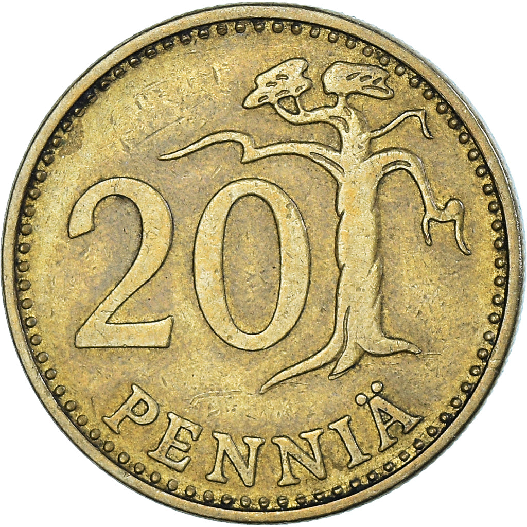 Munten, Finland, 20 Pennia, 1964