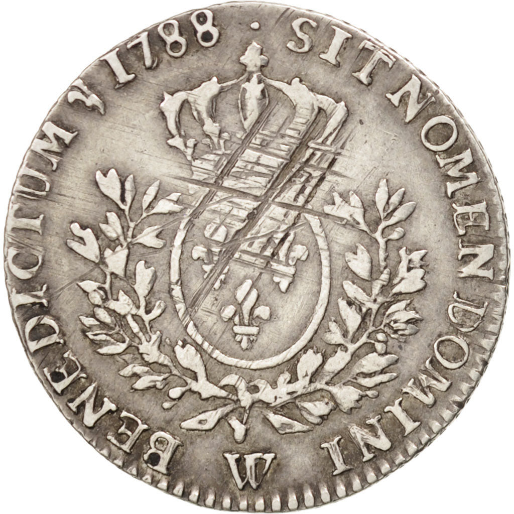 Louis XVI, 1/5 Ecu 1788 Lille, KM 569.13