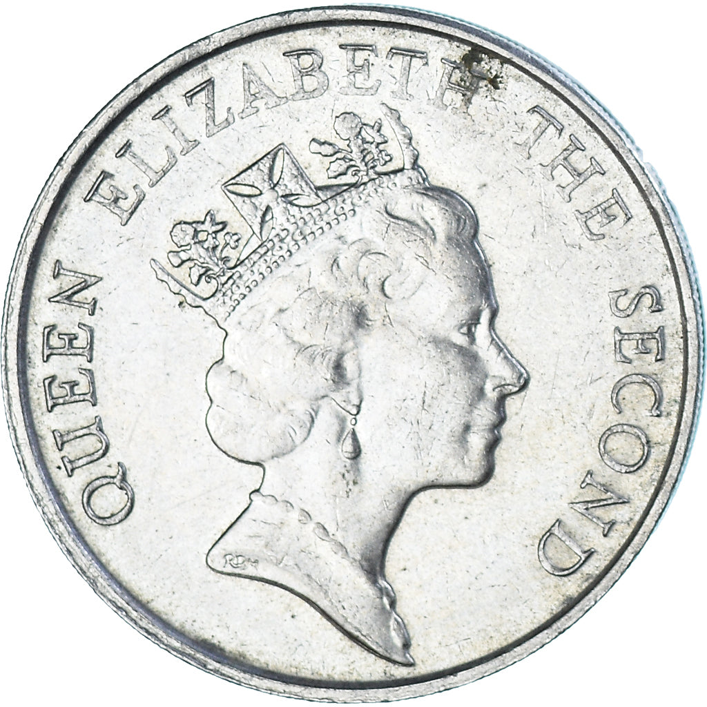 Coin, Hong Kong, 5 Dollars, 1985