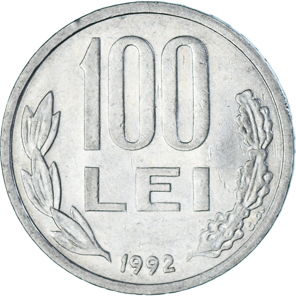 Monnaie, Roumanie, 100 Lei, 1992