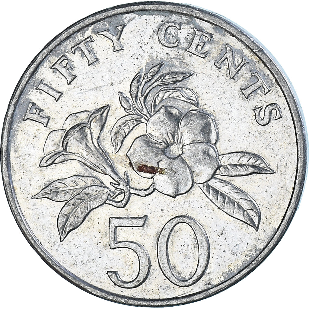 Moeda, Singapura, 50 Cents, 1995