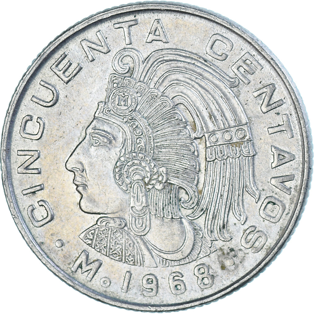 Münze, Mexiko, 50 Centavos, 1968