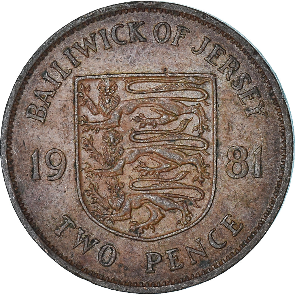 Münze, Jersey, 2 Pence, 1981