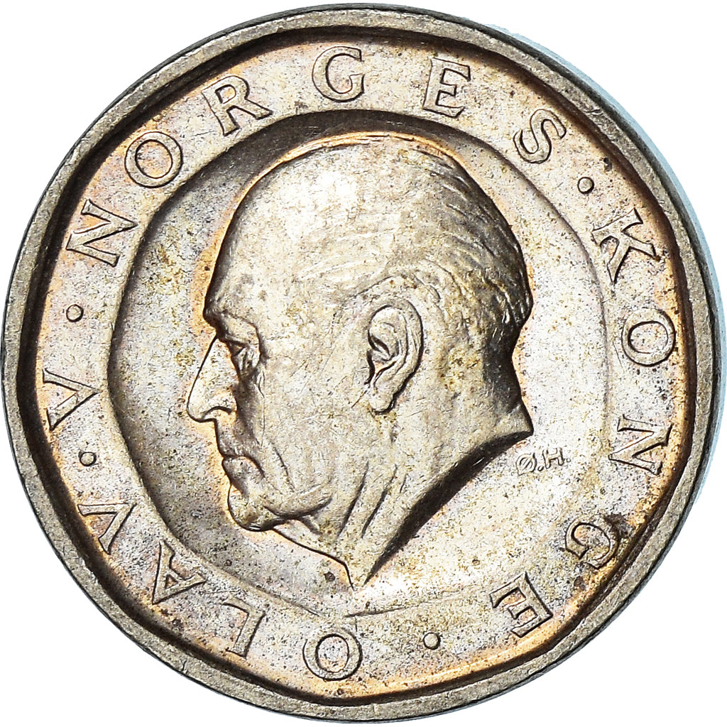 Münze, Norwegen, 10 Kroner, 1985
