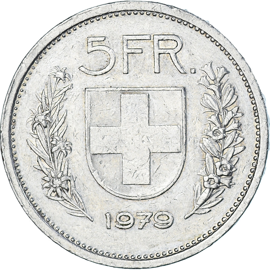 Monnaie, Suisse, 5 Francs, 1979