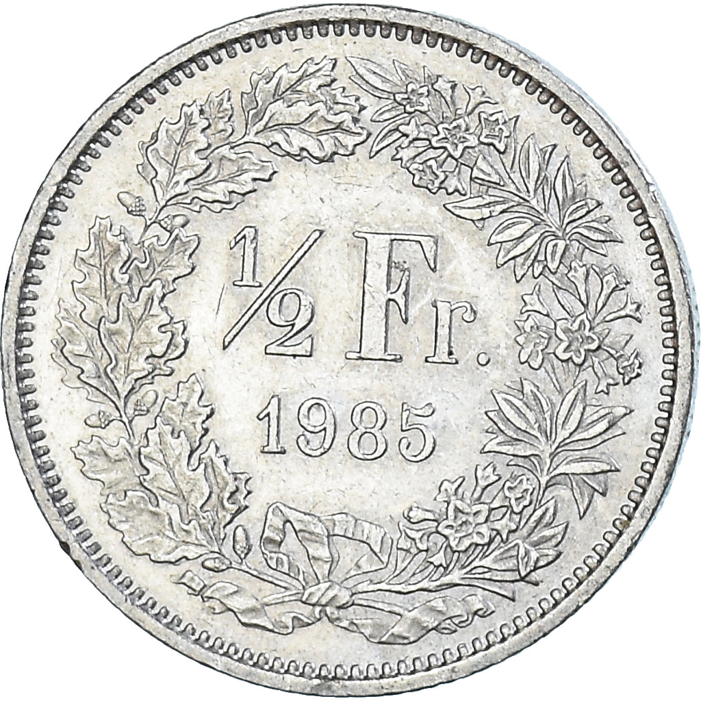 Moneta, Svizzera, 1/2 Franc, 1985