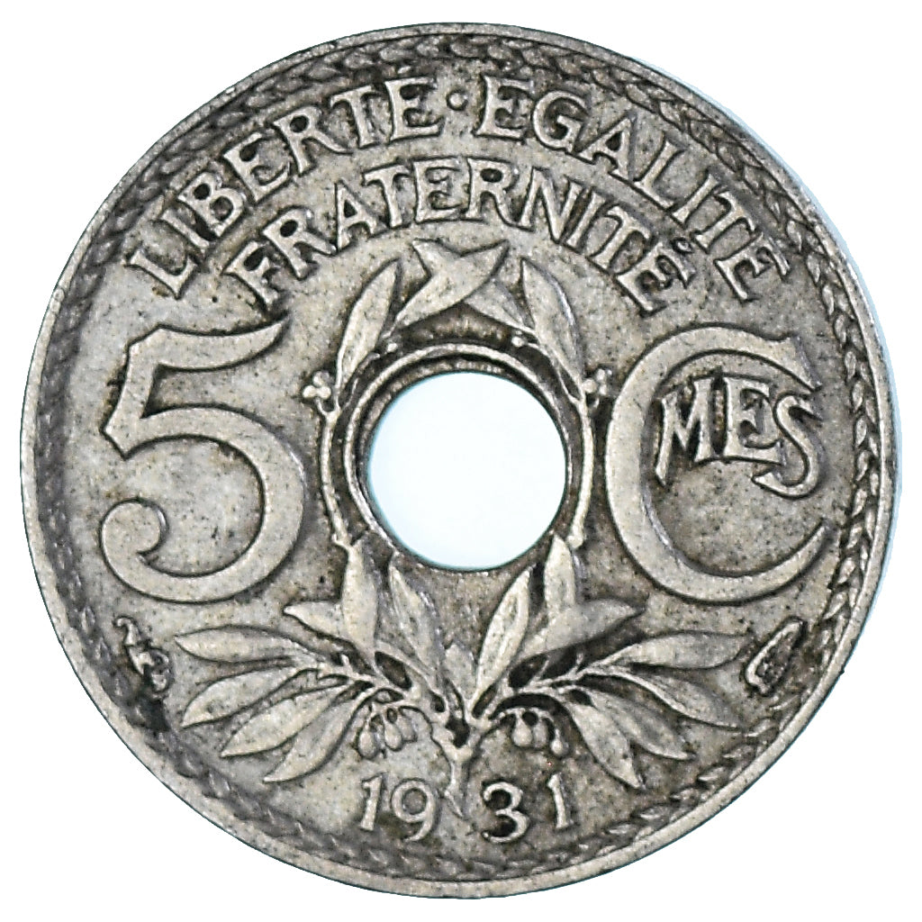 Munten, Frankrijk, 5 Centimes, 1931