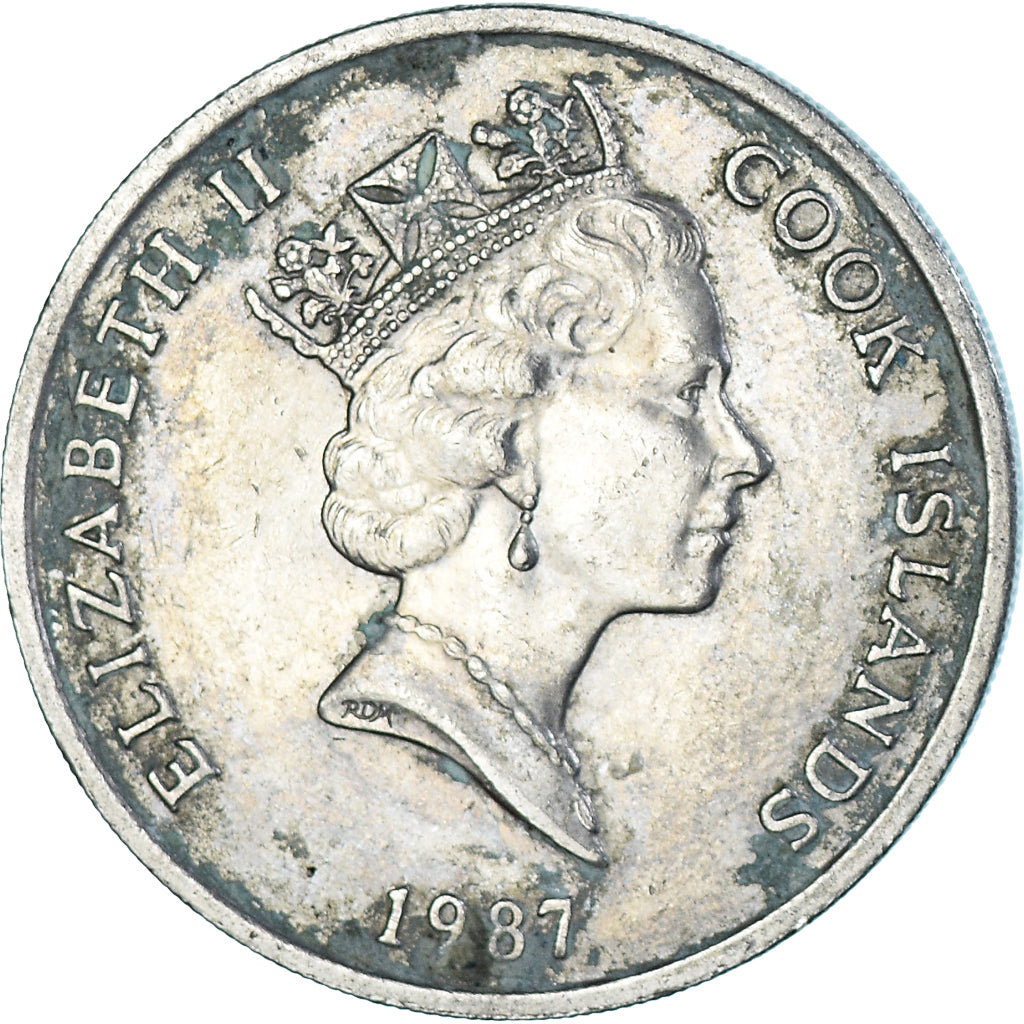 Coin, Cook Islands, 20 Cents, 1987