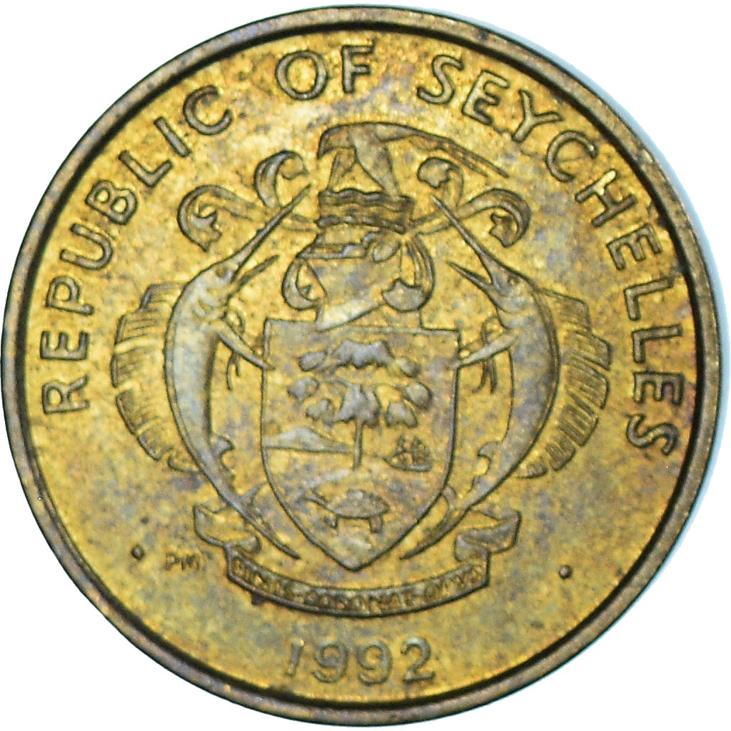 Münze, Seychelles, 5 Cents, 1992
