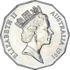 Coin, Australia, 50 Cents, 1991