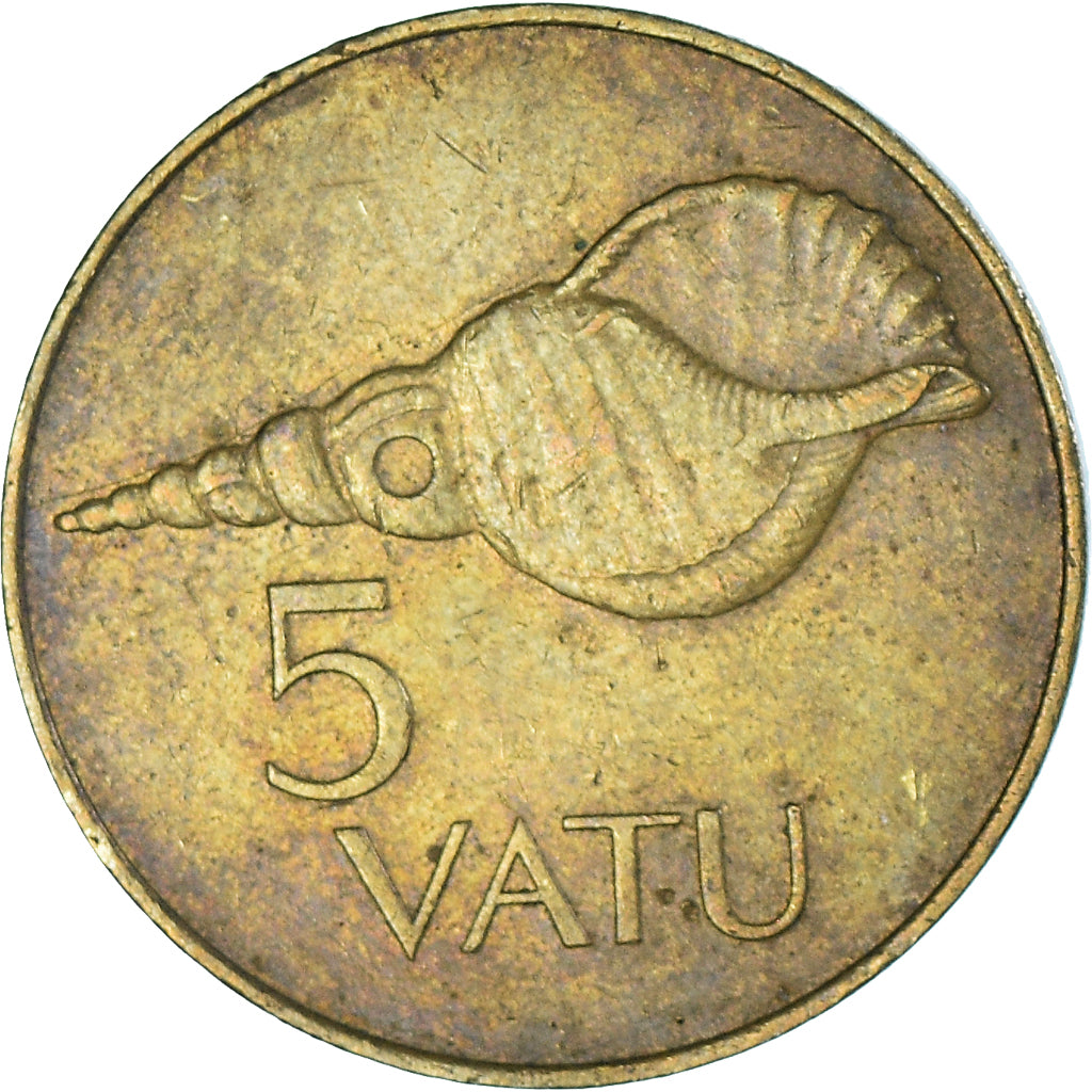Coin, Vanuatu, 5 Vatu, 1983