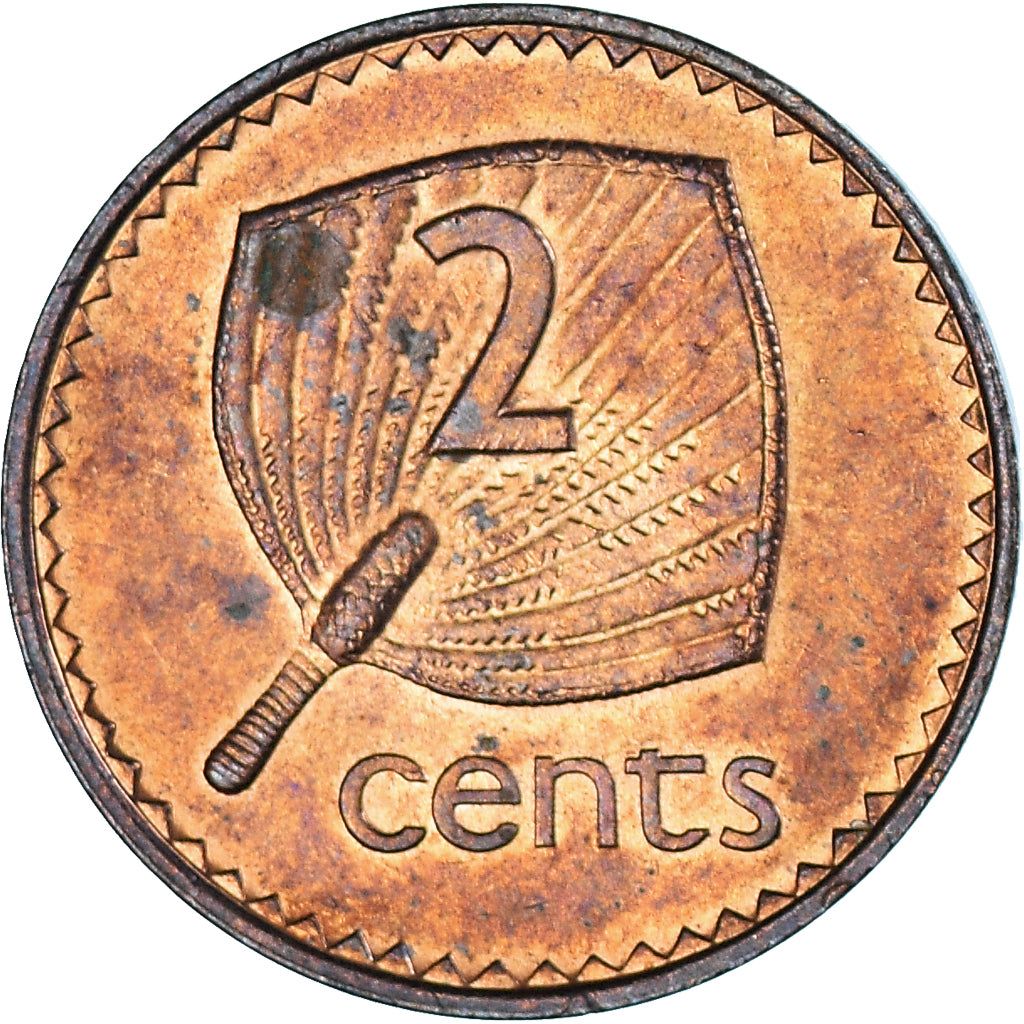 Coin, Fiji, 2 Cents, 1987