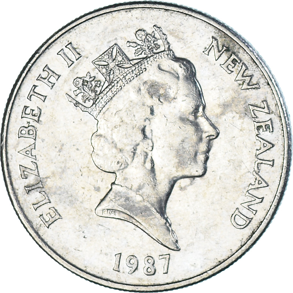 Münze, Neuseeland, 10 Cents, 1987