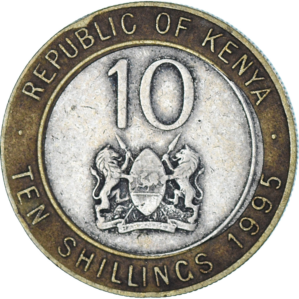 Coin, Kenya, 10 Shillings, 1995