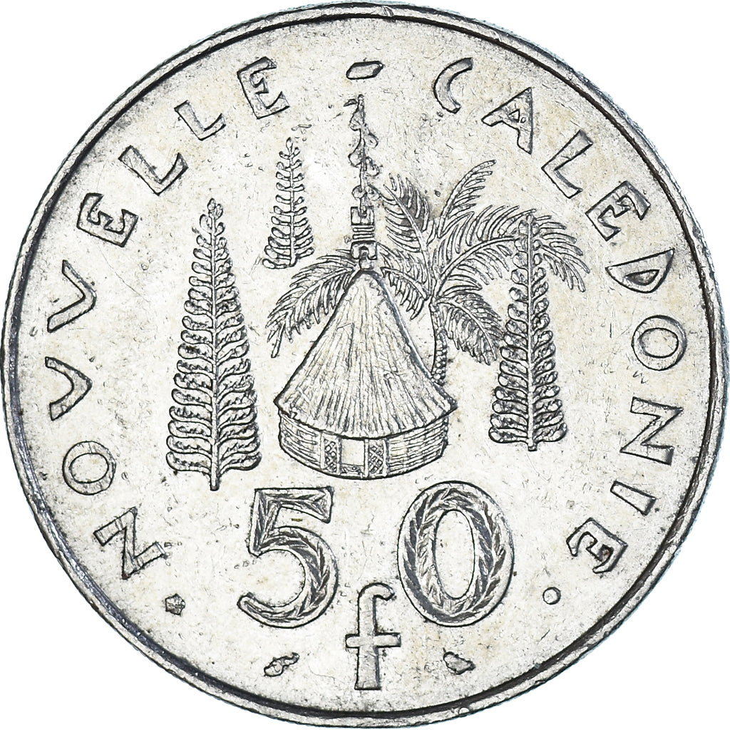 Coin, New Caledonia, 50 Francs, 1972