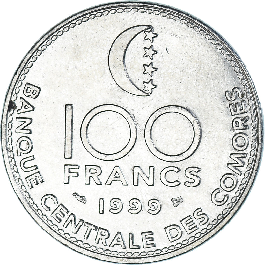 Coin, Comoros, 100 Francs, 1999