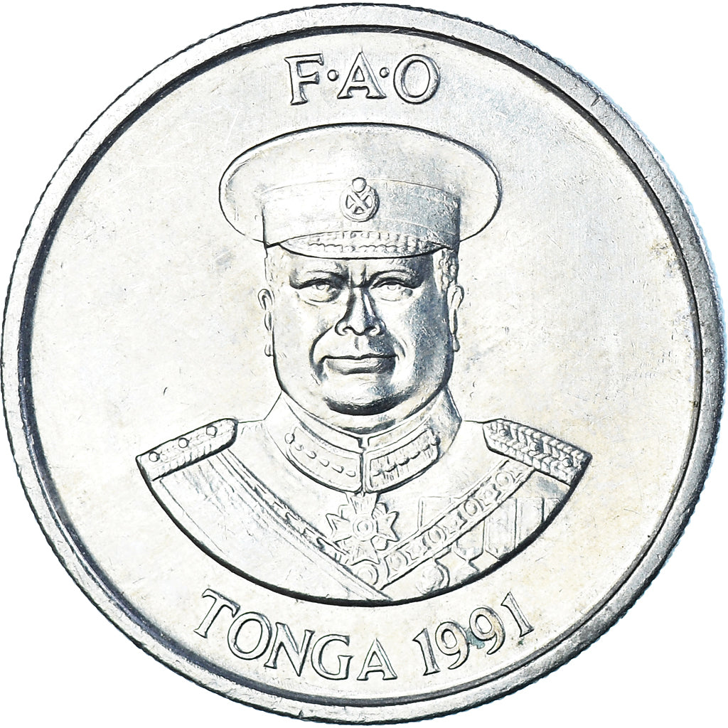 Coin, Tonga, 10 Seniti, 1991