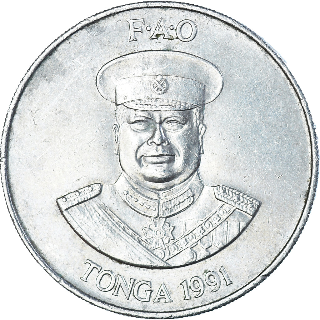 Coin, Tonga, 20 Seniti, 1991