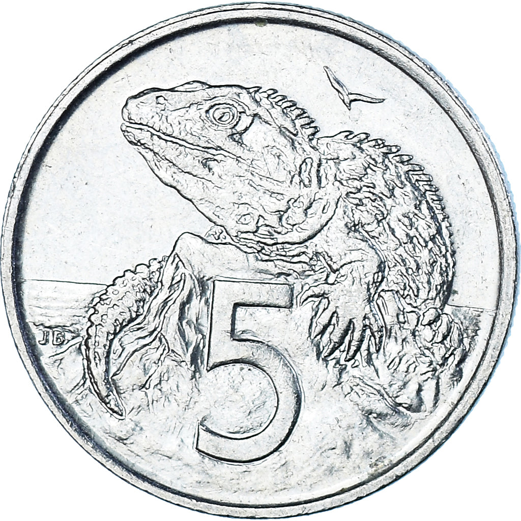 Coin, New Zealand, 5 Cents, 1978