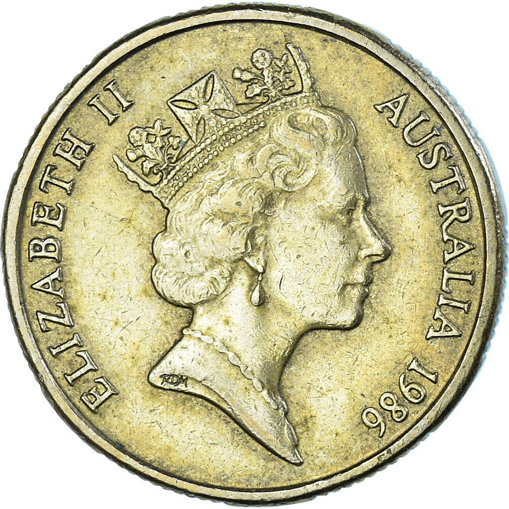 Coin, Australia, Dollar, 1986