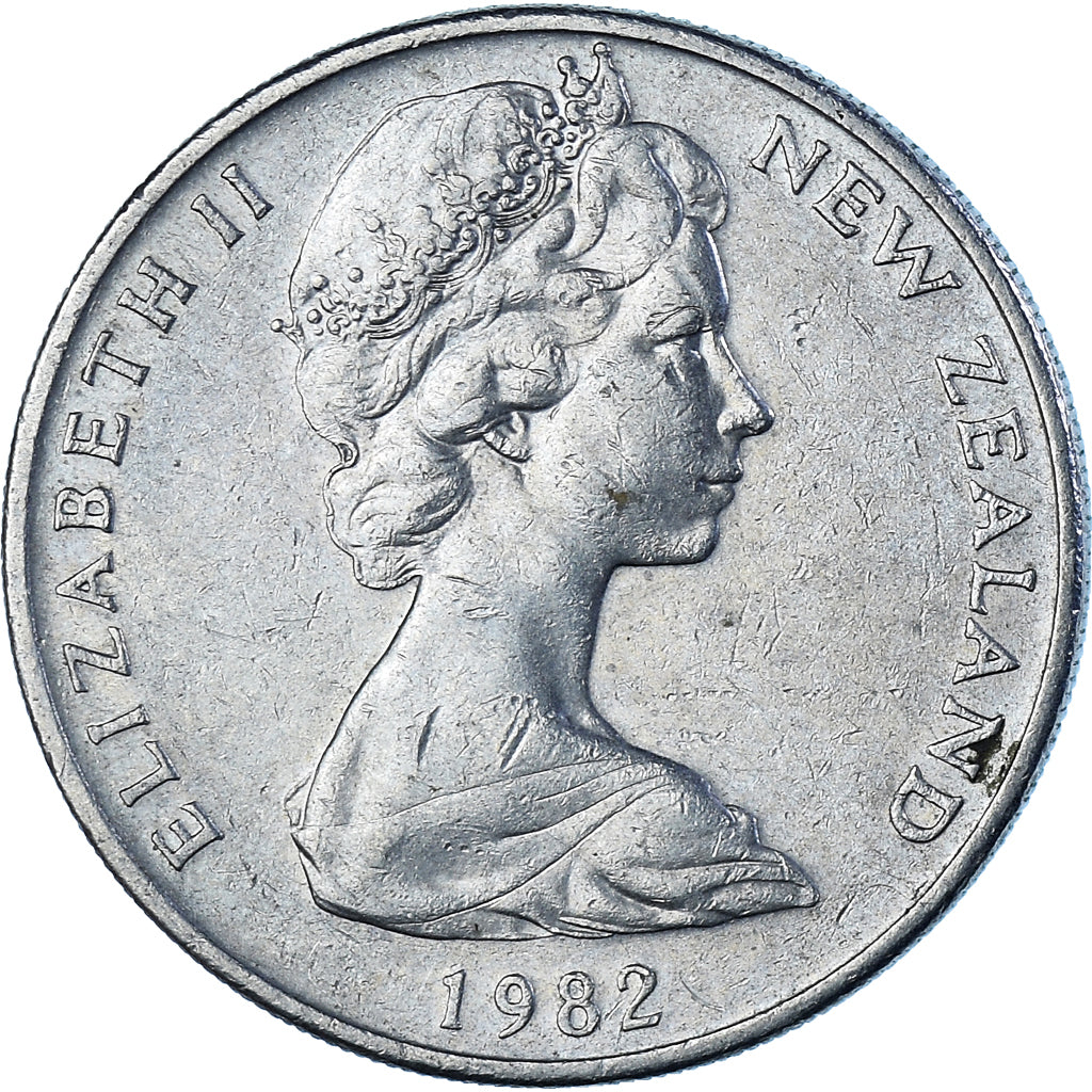 Moeda, Nova Zelândia, 20 Cents, 1982