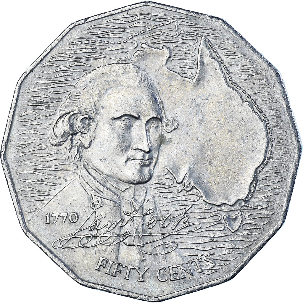 Coin, Australia, 50 Cents, 1970