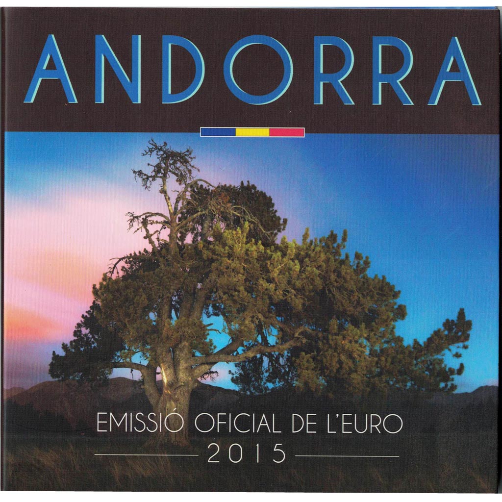 Andorra, 1 Cent to 2 Euro, 2015, MS(65-70)