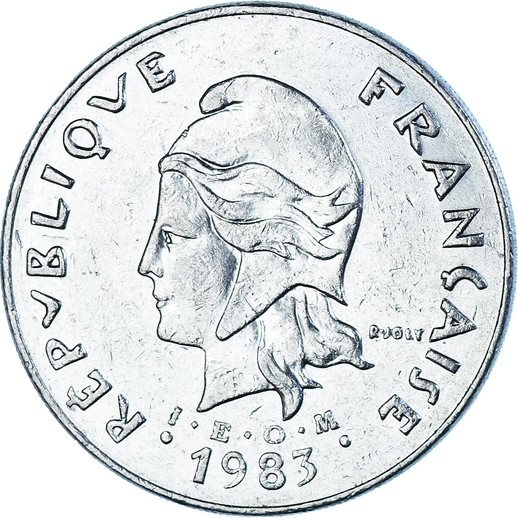 Coin, New Caledonia, 50 Francs, 1983