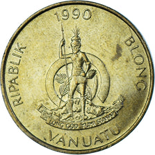Coin, Vanuatu, 5 Vatu, 1990