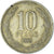 Coin, Chile, 10 Pesos, 1989